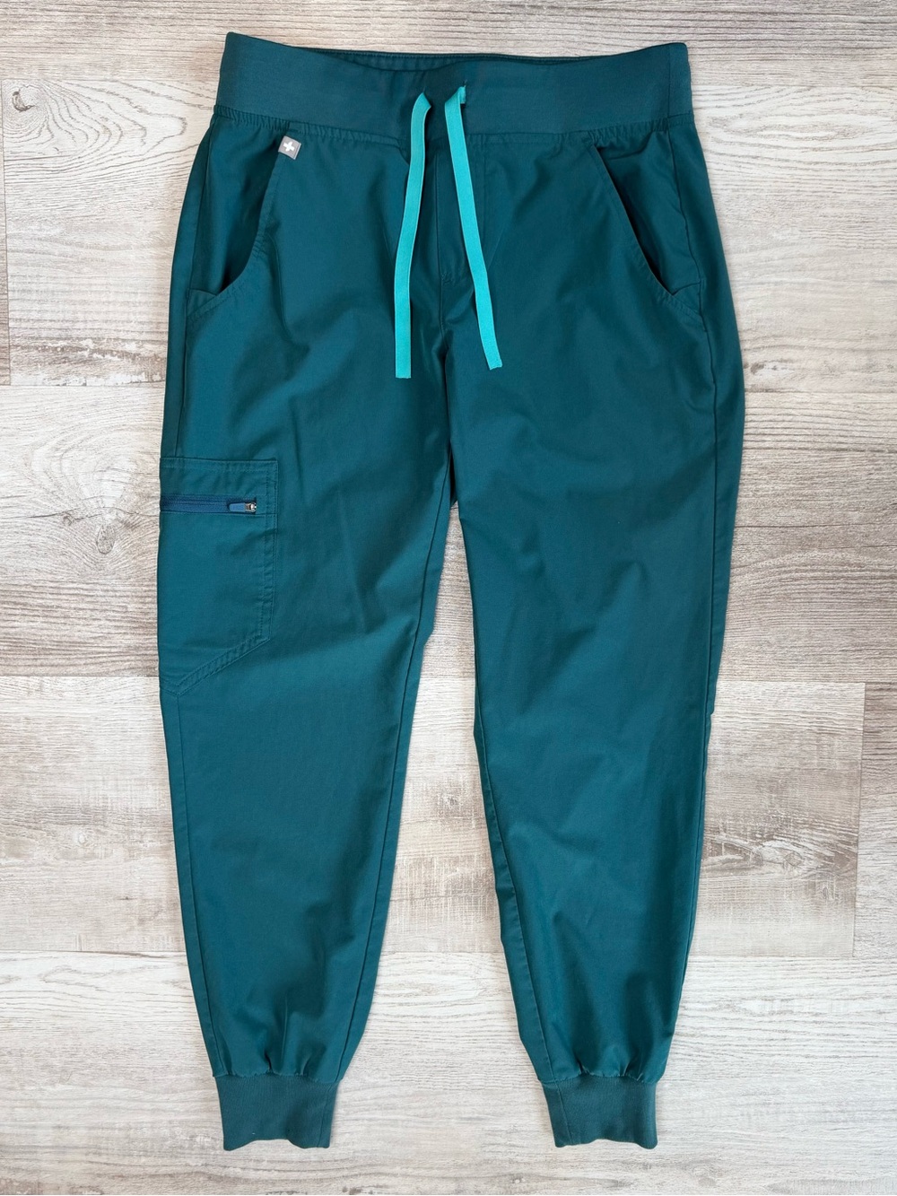 Figs Zamora Jogger Scrub Pants Caribbean Blue Women’s Size XSP